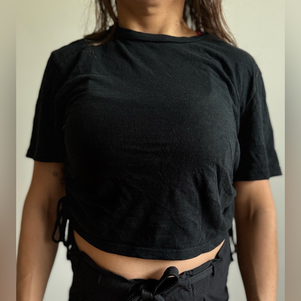 Black Women's Crop Top